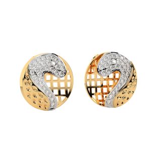 Jokia Round Diamond Stud Earrings